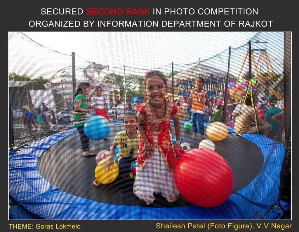 Second Rank in Photo Competition at Rajkot