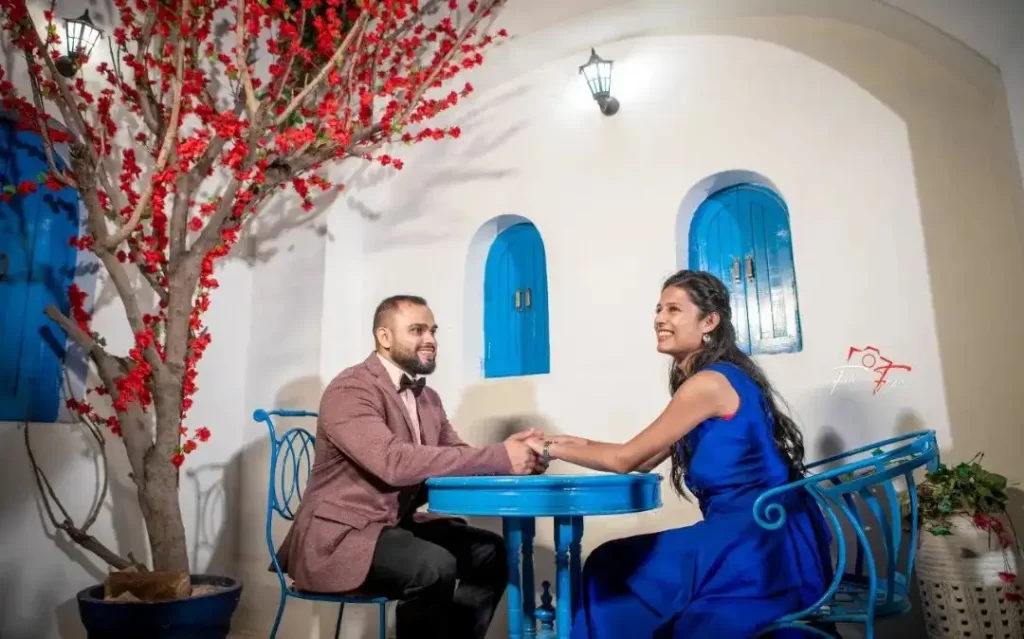 Hand in Hand: Gopi and Ravi's Romantic Stroll