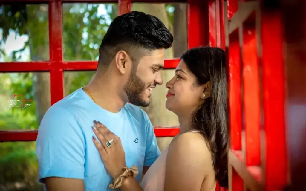 Smiles of Love: Krina and Bhaumik's Heartfelt Connection