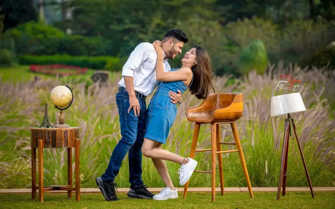 Smiles of Promise: Krina and Bhaumik's Pre-Wedding Bliss