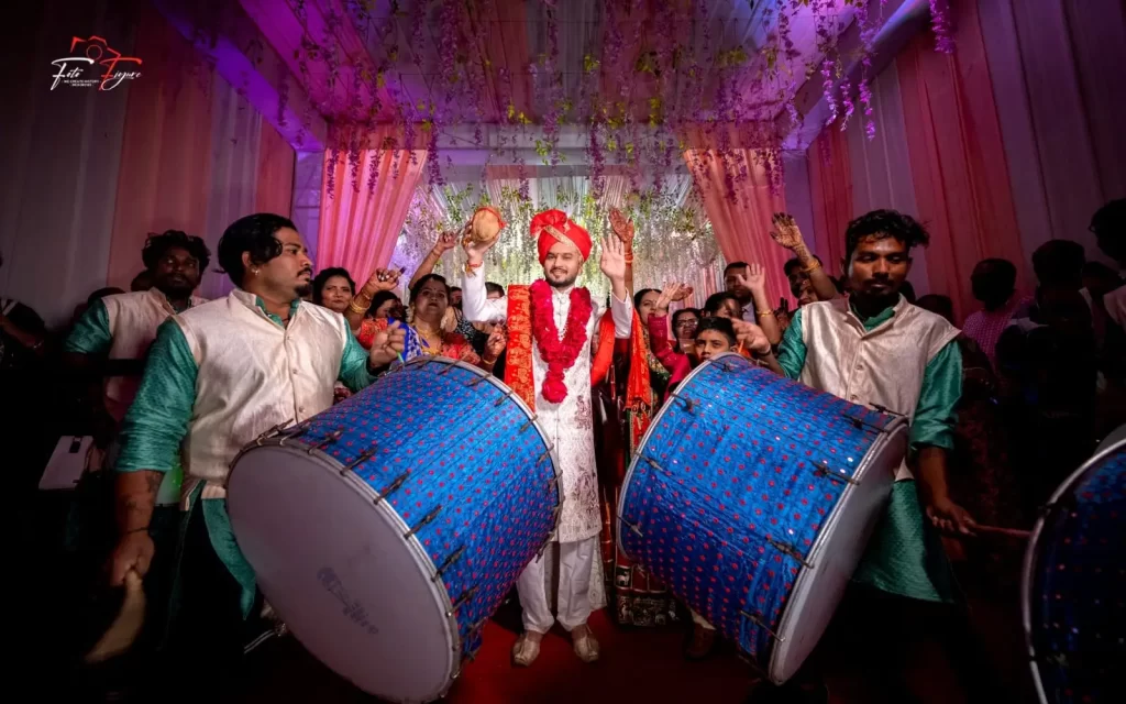 Groom Dancing at the wedding place