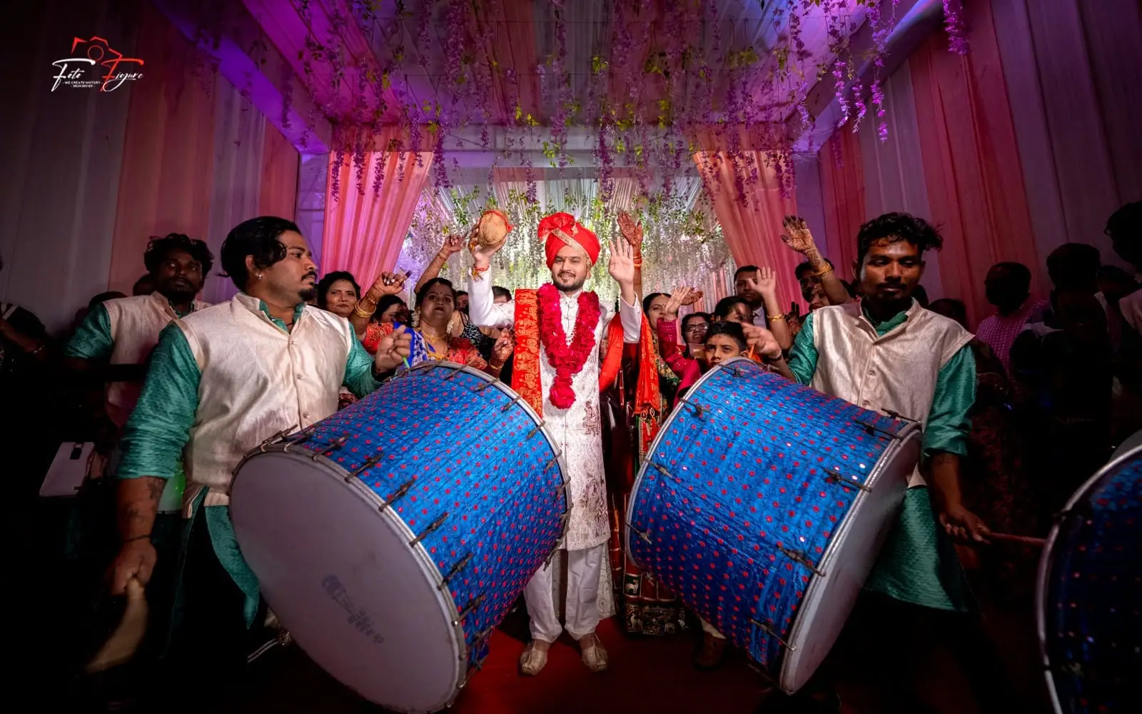 Groom Dancing at the wedding place