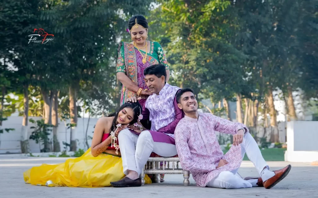 Candidate Moment between Family at Wedding