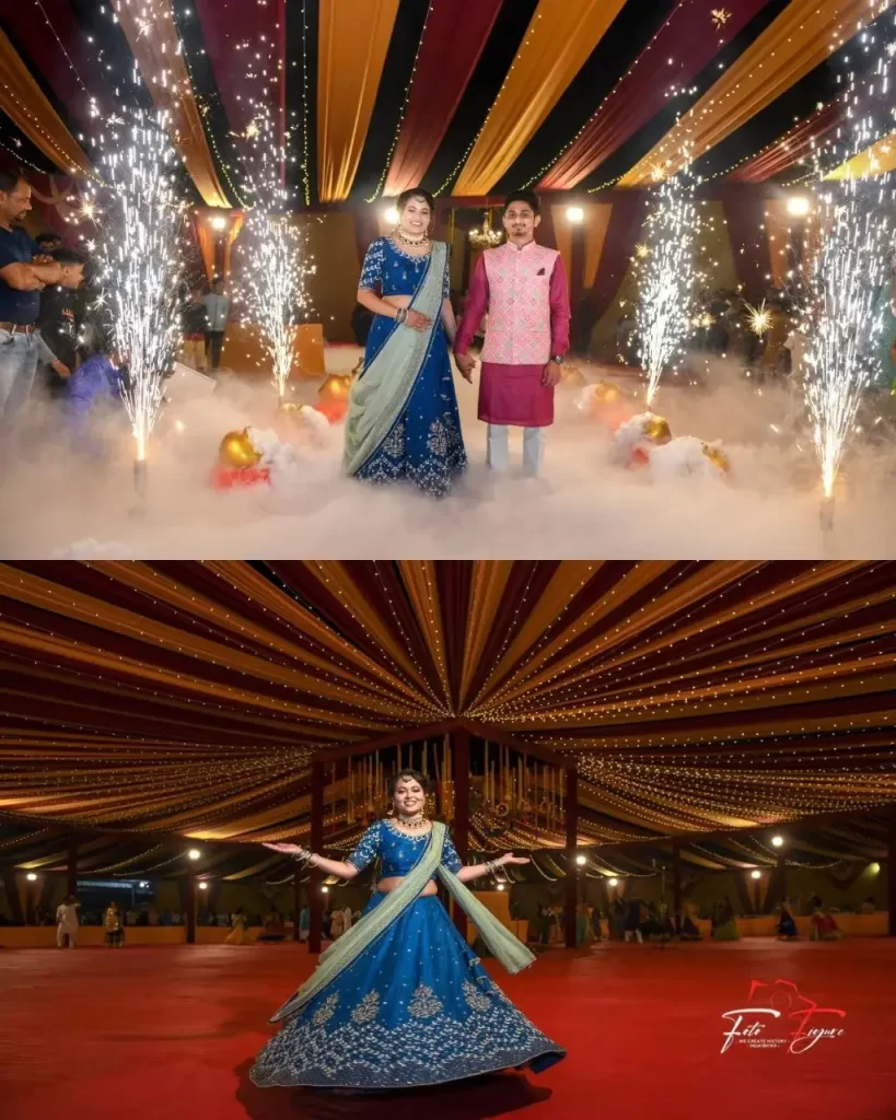 Bride and Groom at their Wedding